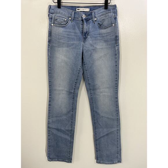 Levis 505 27x32 Straight Leg 90s Y2K Rodeo Western Cowgirl Blue Fade Festival - Picture 2 of 16